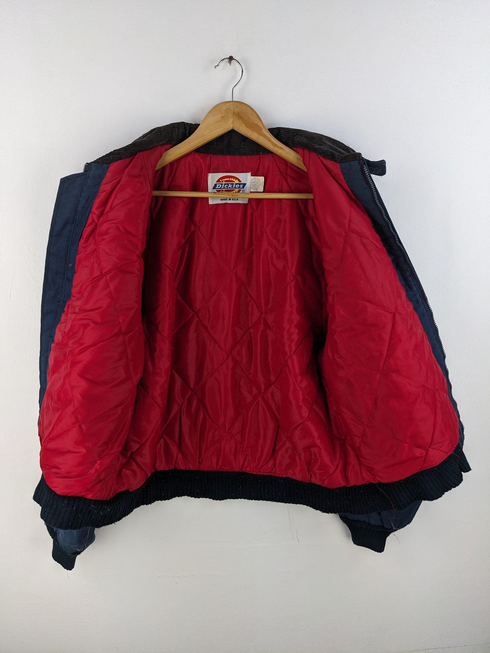 Dickies × Vintage Vintage 1990s Dickies Bomber Jacket Faded Blue Made In USA Size US L / EU 52-54 / 3 - 13 Thumbnail