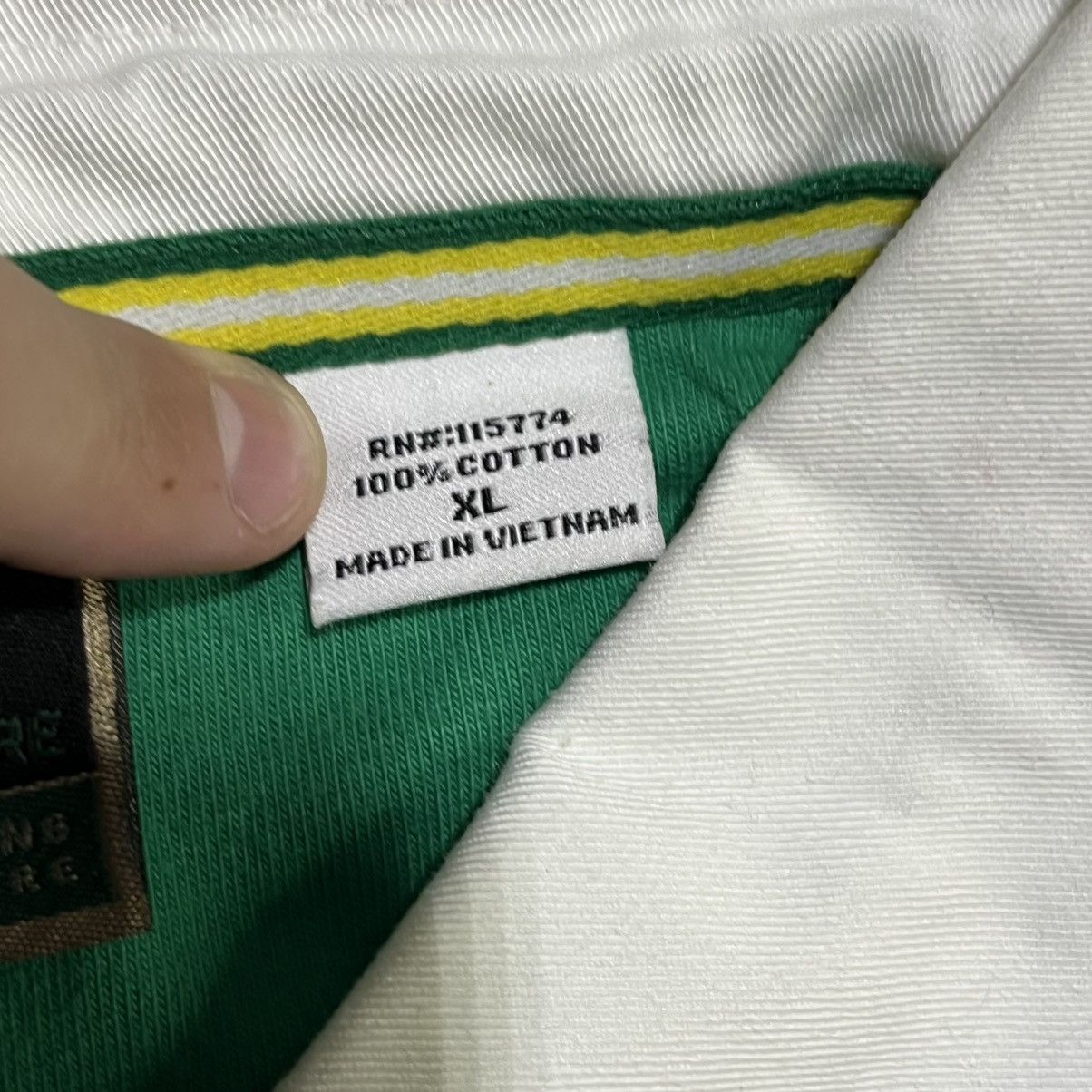 John Deere Vintage John Deere Green Striped Longsleeve Rugby Polo NEW Size US XL / EU 56 / 4 - 9 Thumbnail