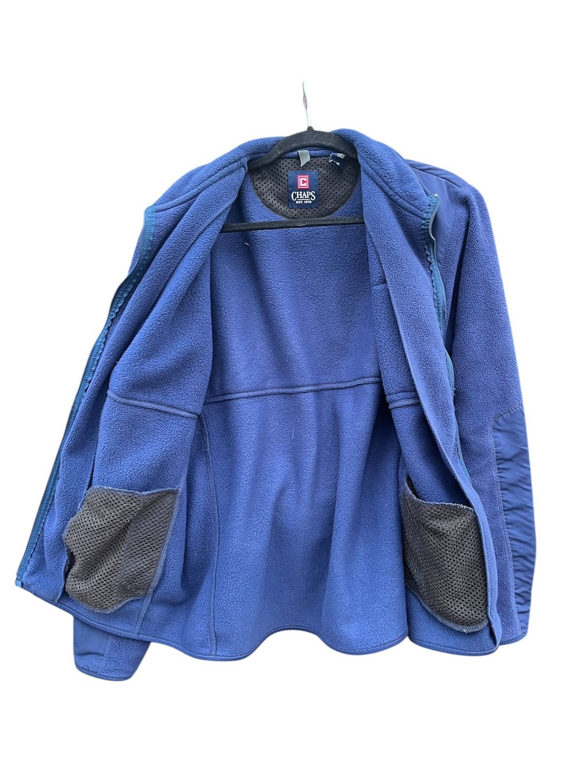 Chaps Ralph Lauren Title: Vintage Chaps Navy Blue Full-Zip Fleece Jacket Style Size US L / EU 52-54 / 3 - 2 Thumbnail