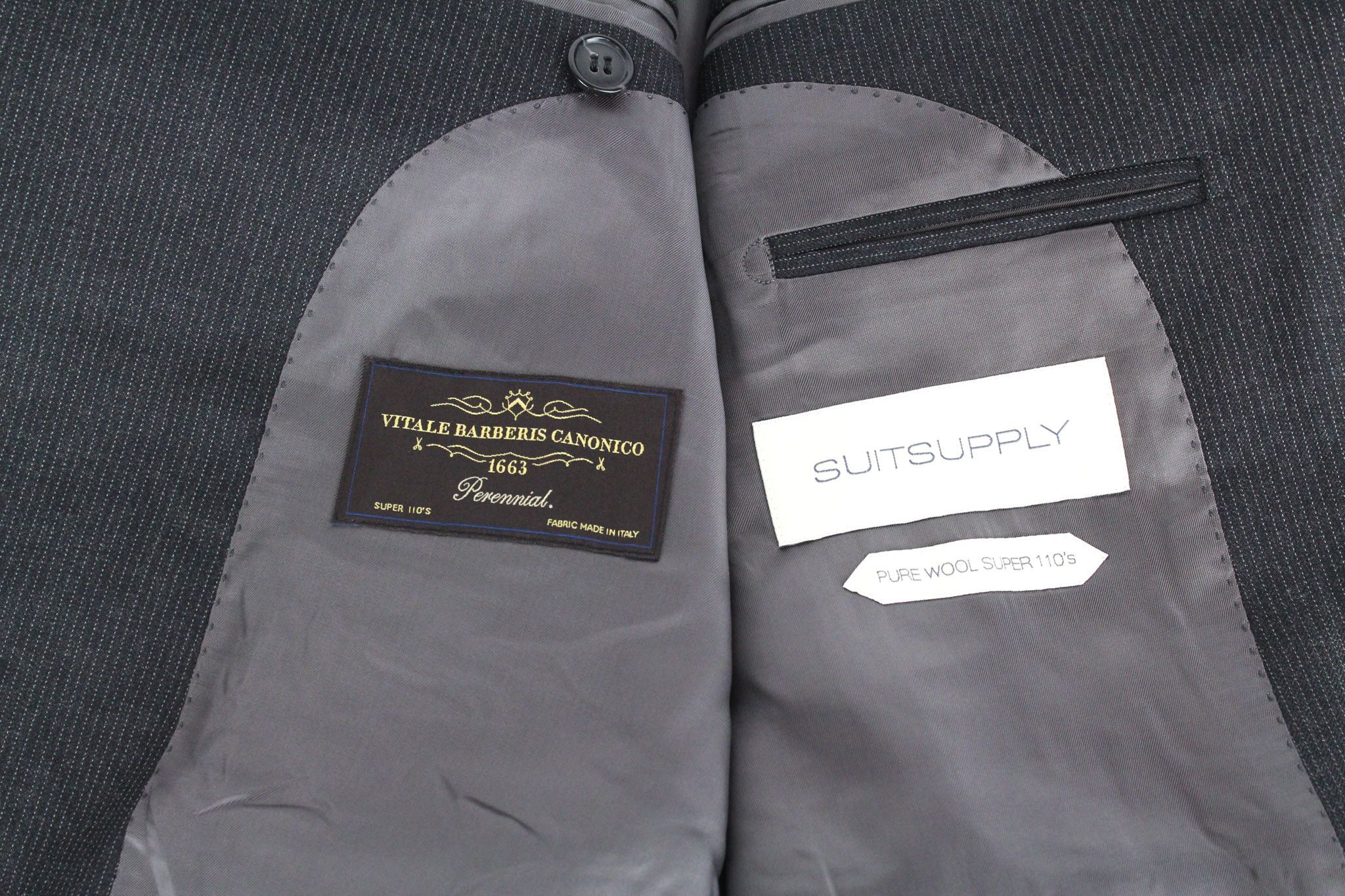 Suitsupply NAPOLI UK38L Grey Wool Super110s Blazer 73592 Size 38L - 5 Thumbnail