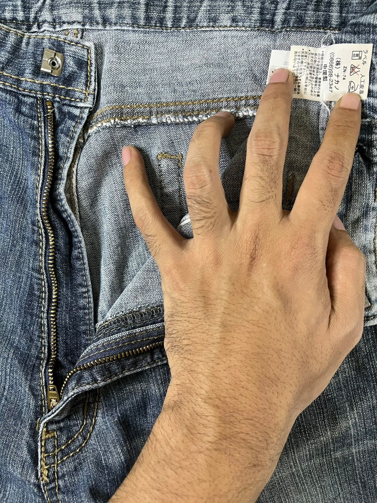 Japanese Brand SALES🔥Vintage Japanese Faded Wash Carpenter Loose Jeans Size US 30 / EU 46 - 10 Thumbnail
