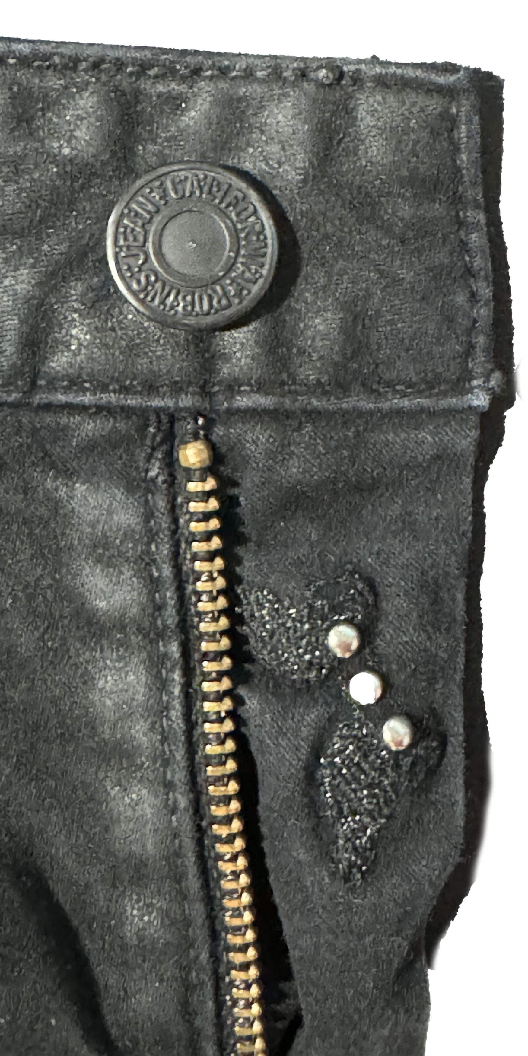 Robins Jeans ROBINS JEANS "MOTARD" ZIP PLEATED KNEE SIZE 30 Size US 30 / EU 46 - 4 Thumbnail