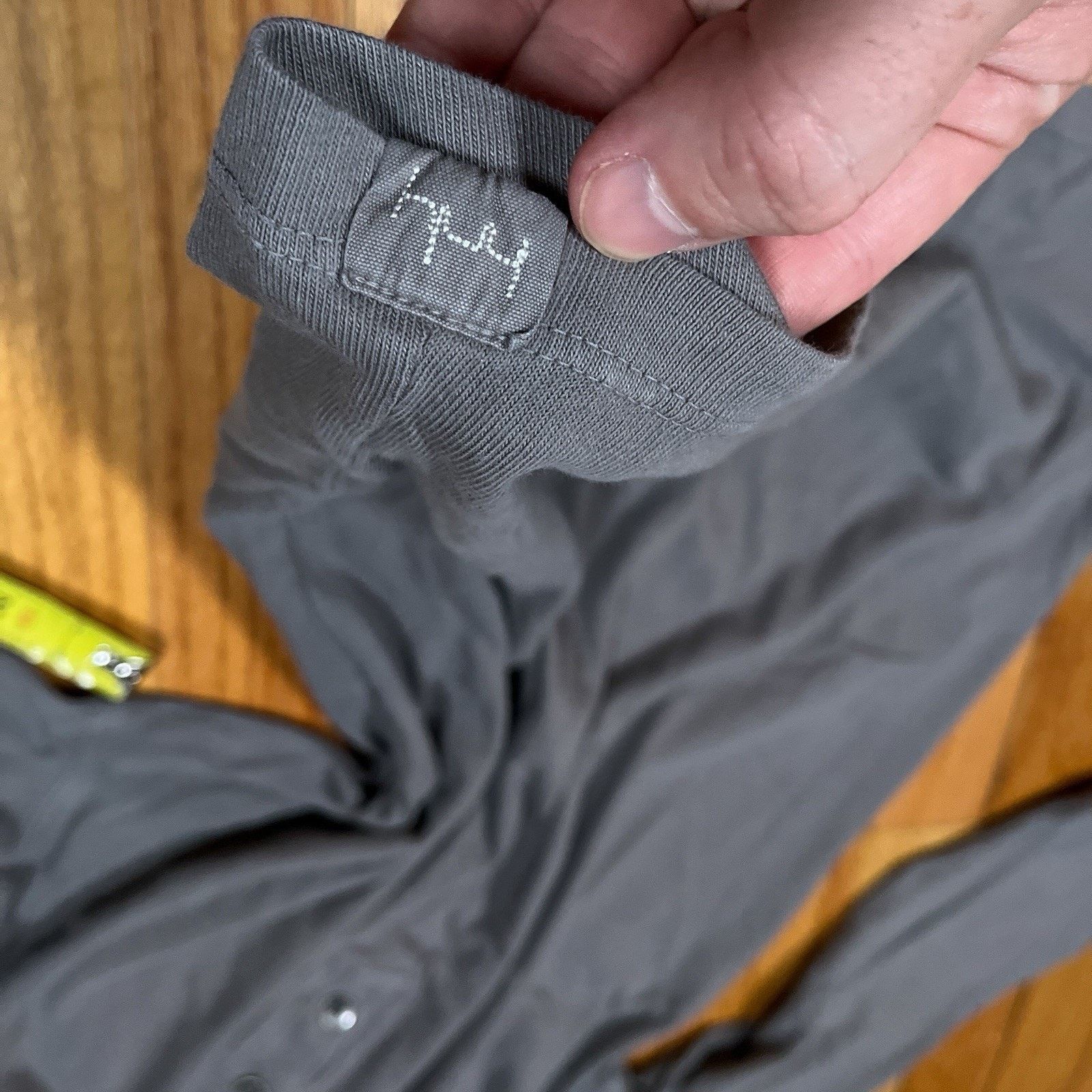 Other Hnly Shirt Medium Grey Long Sleeve Henley Organic Cotton USA Size US M / EU 48-50 / 2 - 8 Thumbnail