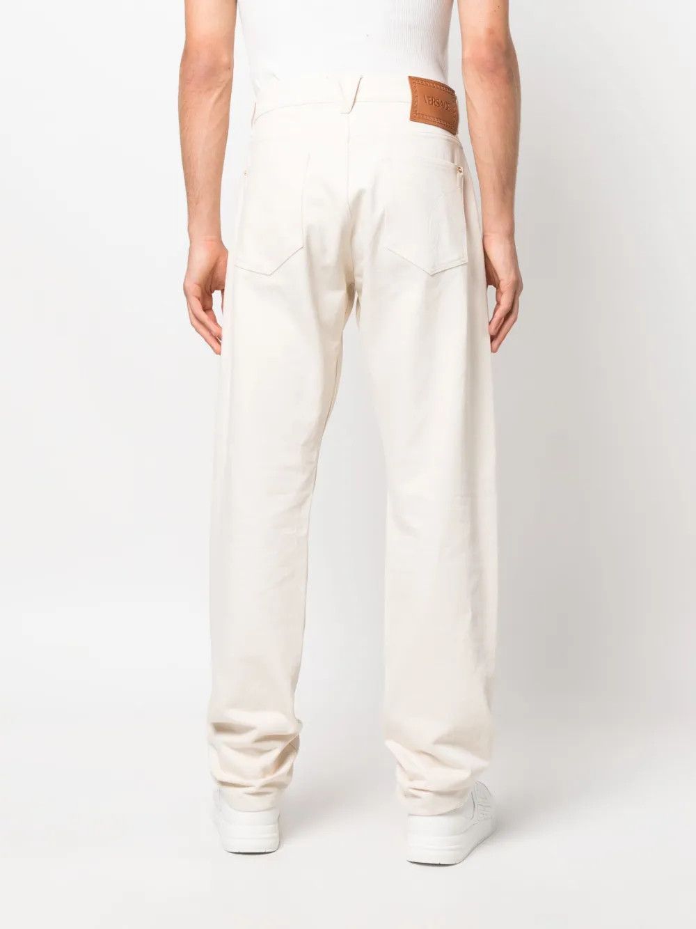 Versace o1y0425 Denim Pant in Beige Size US 33 - 4 Thumbnail