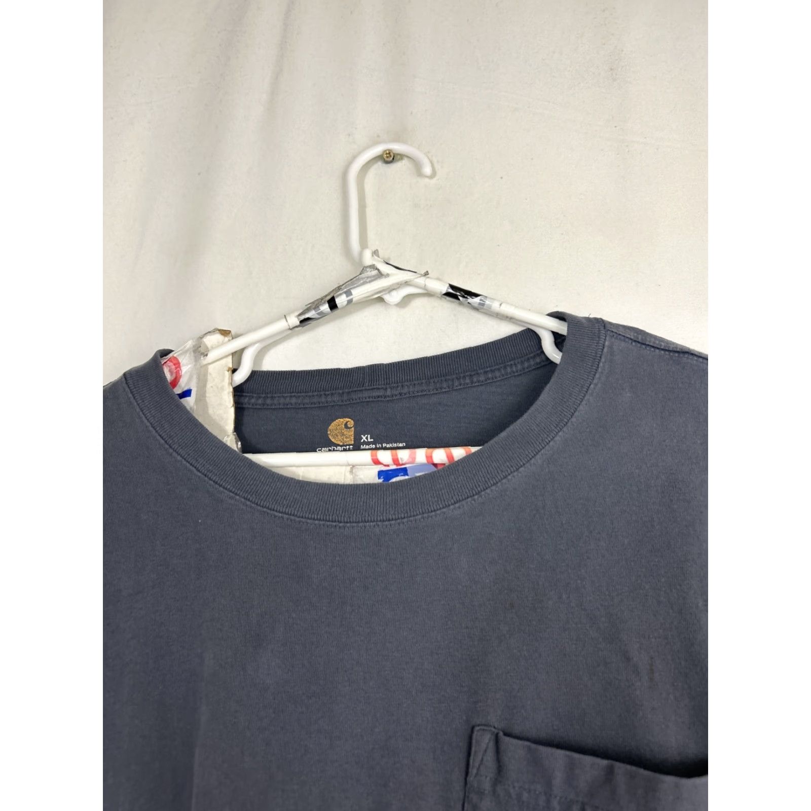 Carhartt Carhartt Mens T-Shirt Gray Pocket Short Sleeve Original Fit XL Size US XL / EU 56 / 4 - 3 Thumbnail