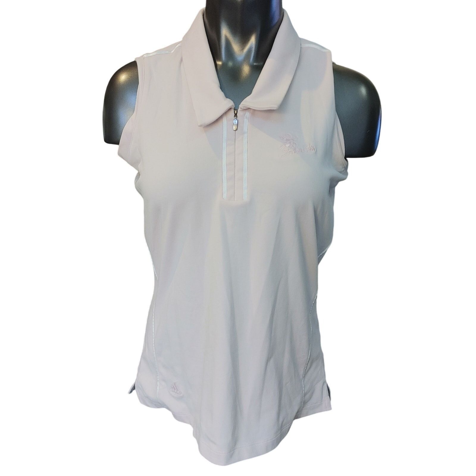 Adidas Adidas AdiPure Women M Light Pink/White Sleeveless Golf Top Size M / US 6-8 / IT 42-44 - 1 Thumbnail