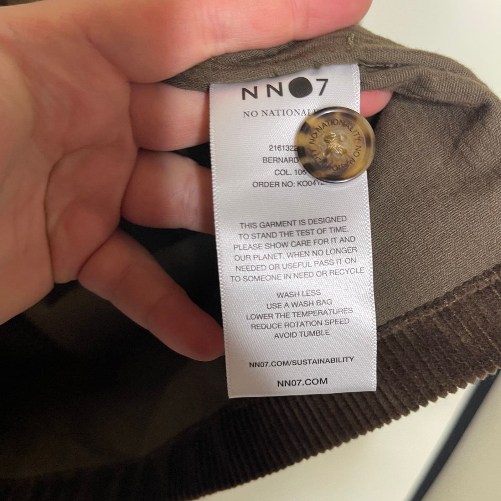 NN07 NN07 No Nationality BERNARD CORDUROY SHIRT JACKET in brown L Size US L / EU 52-54 / 3 - 7 Thumbnail