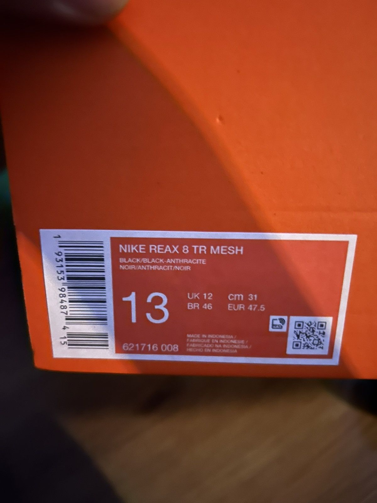 Nike NIKE REAX 8 TR MESH Size US 13 / EU 46 - 2 Thumbnail