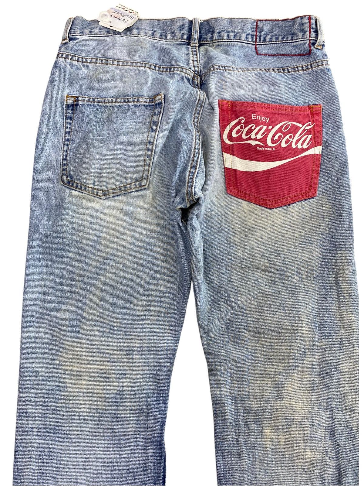 Tommy Hilfiger Tommy Hilfiger X Coca-cola Acid Blue Wash Style Loose Jeans Size US 30 / EU 46 - 4 Thumbnail