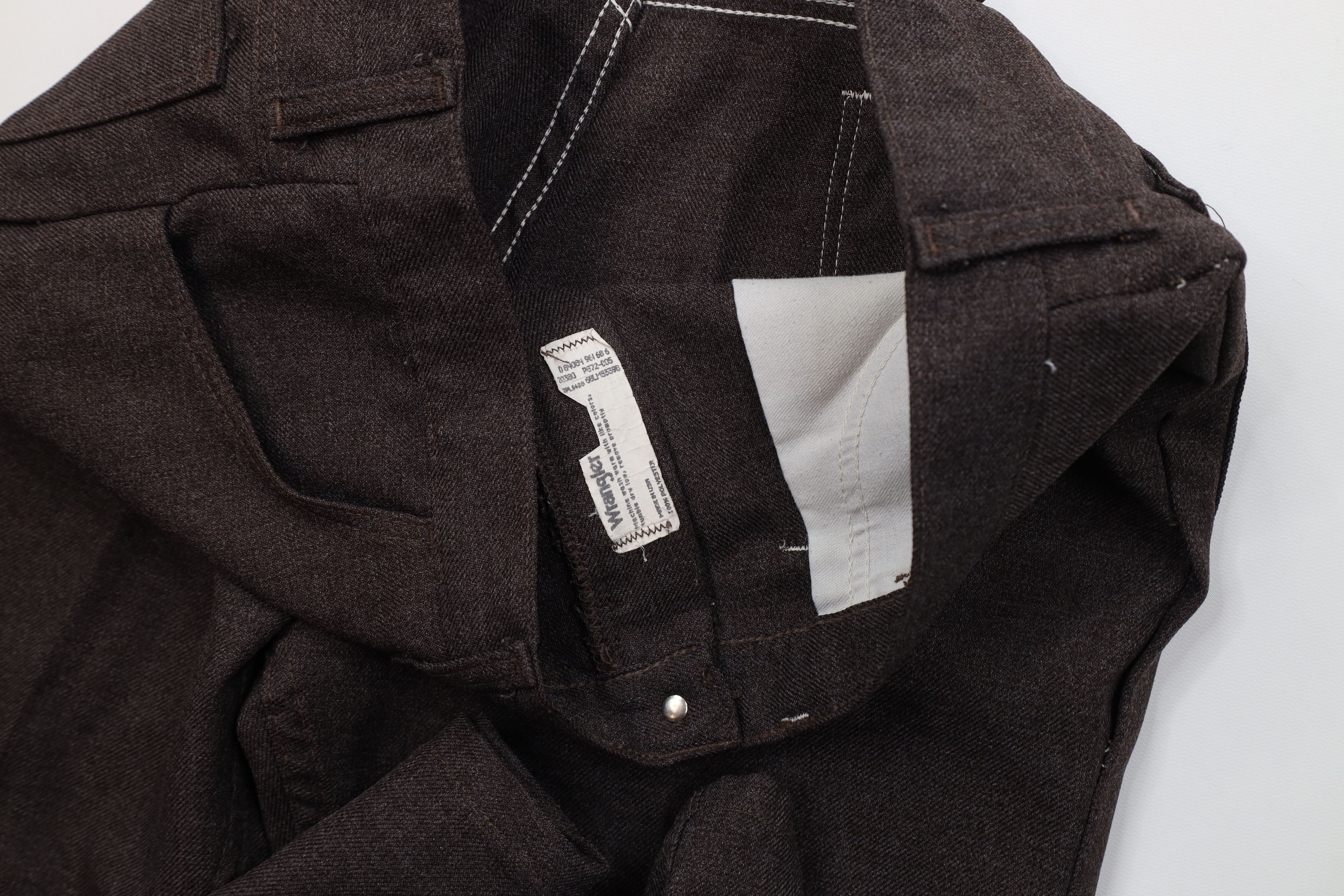 Wrangler Vintage 90s Wrangler Flare Wide Leg Chino Pants Brown USA Size US 36 / EU 52 - 8 Thumbnail