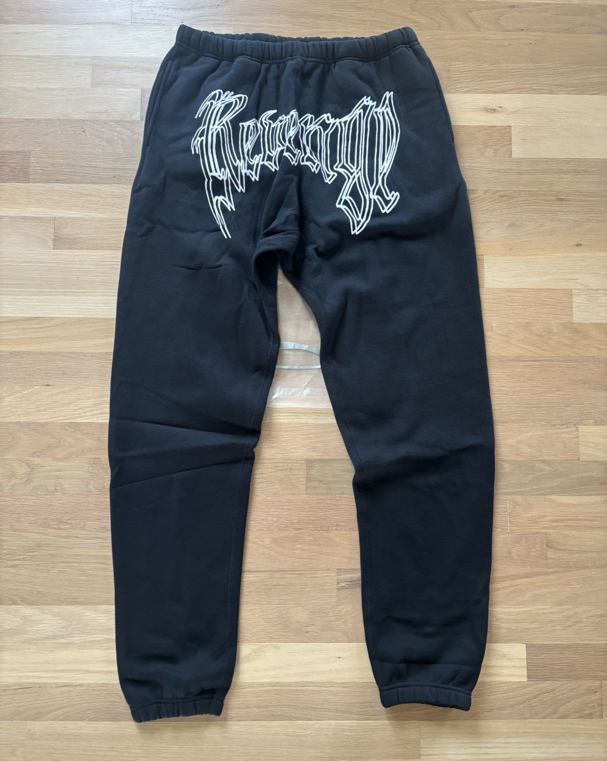 Revenge Revenge Motion Logo Black Sweatpants Size Large Size US 34 / EU 50 - 1 Thumbnail
