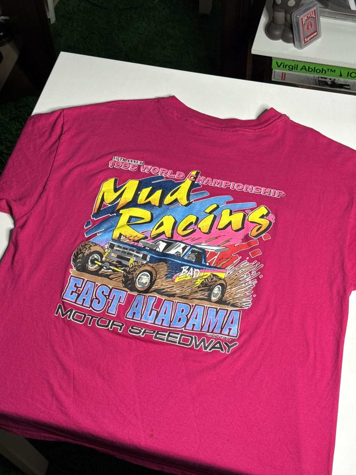 Vintage VINTAGE 1995 SS Mud Racing Champions Tee “Pink” [XL] PREOWN Size US XL / EU 56 / 4 - 3 Thumbnail
