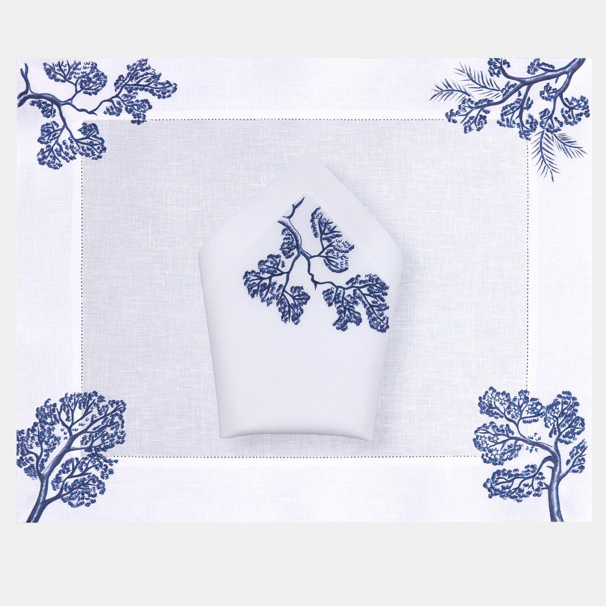 Dior o1bcso1str0225 Size:OS/ Placemat Naokin Set in Blue Toile Size ONE SIZE - 1 Thumbnail