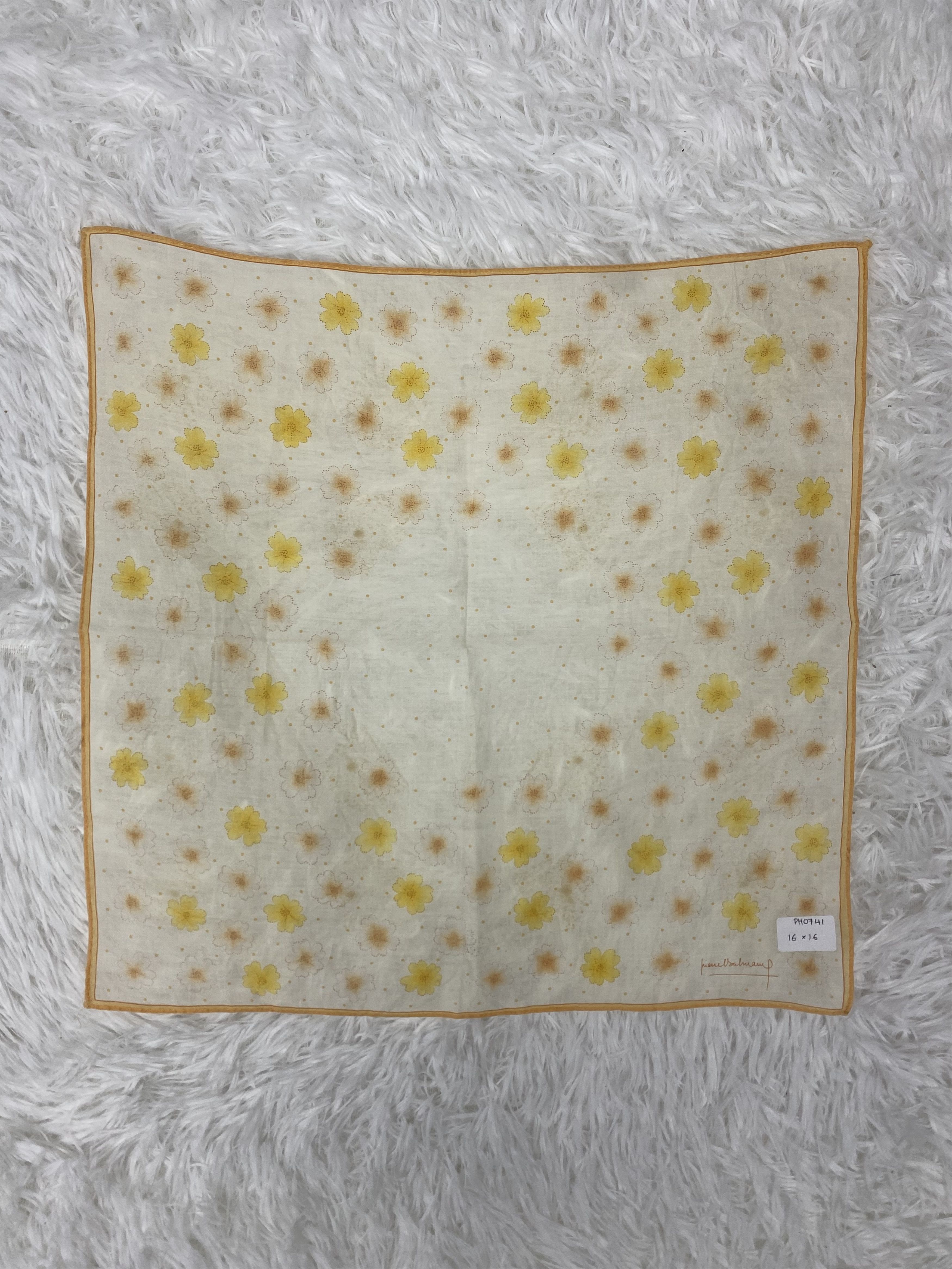 Pierre Balmain × Vintage Vintage Pierre Balmain Handkerchief Neckerchief PH0741 Size ONE SIZE - 3 Thumbnail