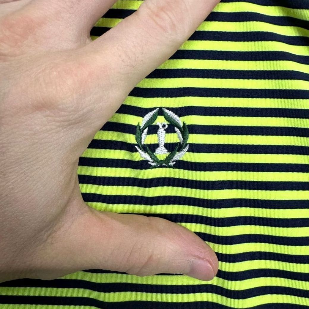 RLX Ralph Lauren VINTAGE The Memorial RLX Ralph Lauren Polo Shirt Mens XL Neon Green Stripe Golf Rugby Size US XL / EU 56 / 4 - 6 Thumbnail