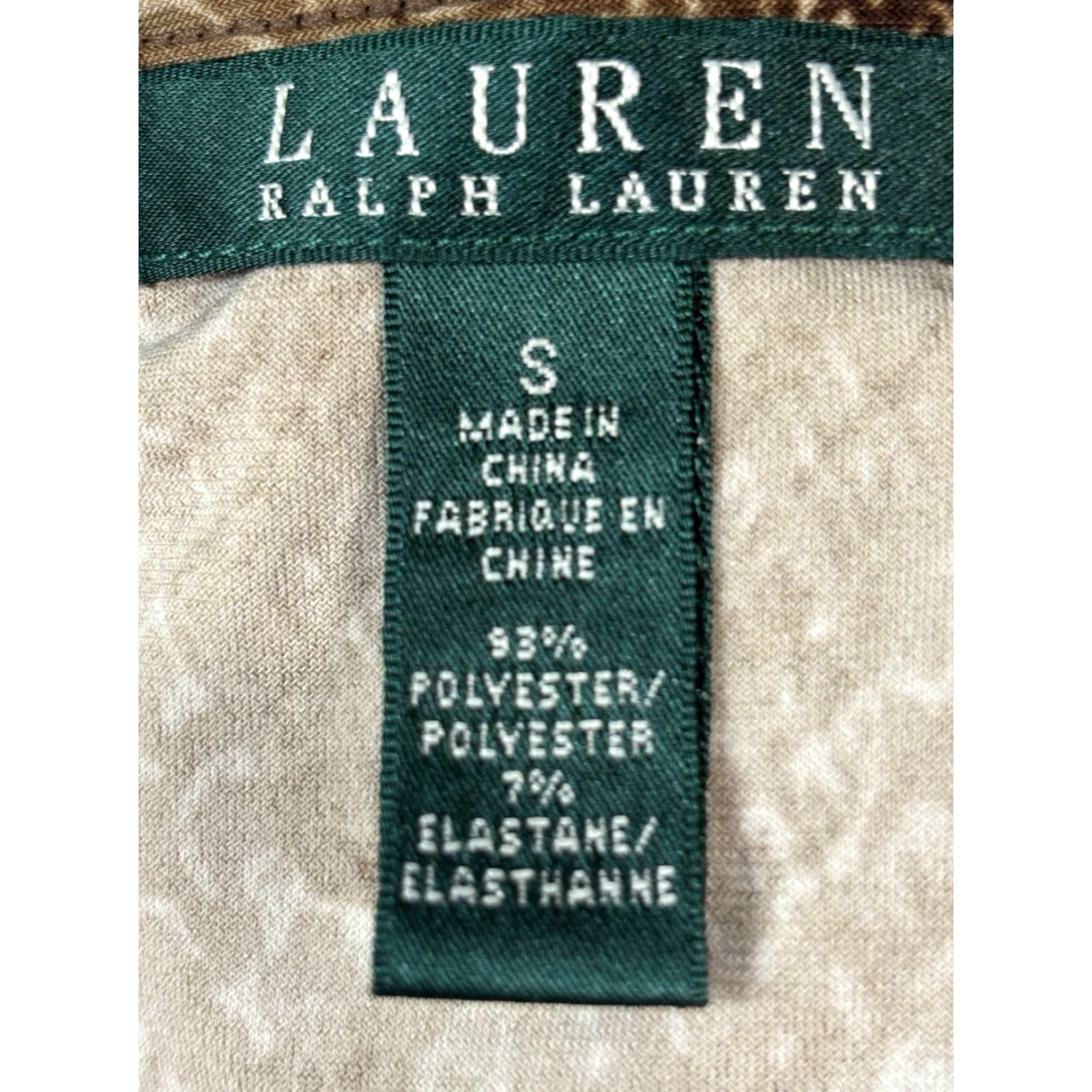 Ralph Lauren Lauren Ralph Lauren Faux Wrap Jersey Dress Sz Small Women’s Sleeveless Python Size S / US 4 / IT 40 - 8 Thumbnail