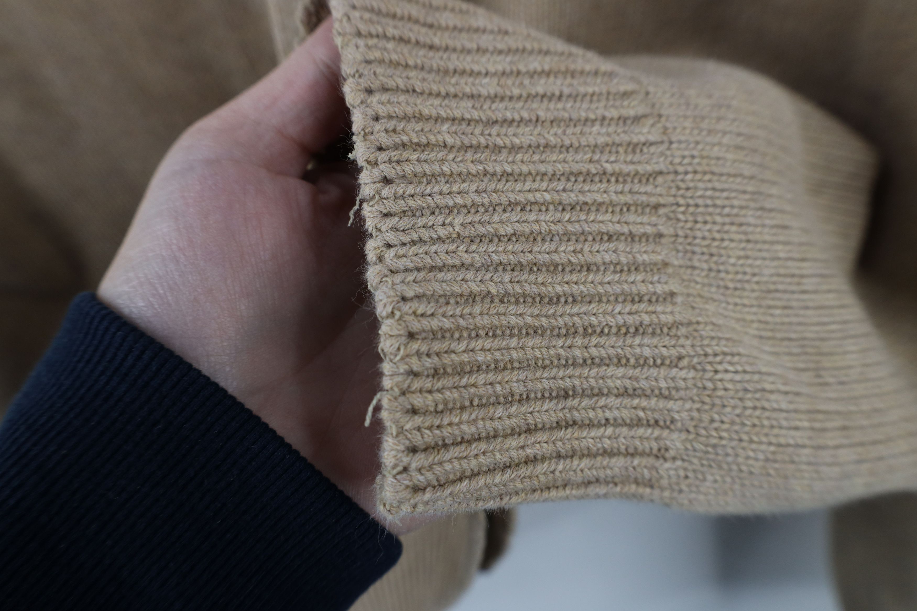 Tommy Hilfiger Vintage 90s Tommy Hilfiger Cotton Crewneck Sweater Beige Size US XL / EU 56 / 4 - 7 Thumbnail