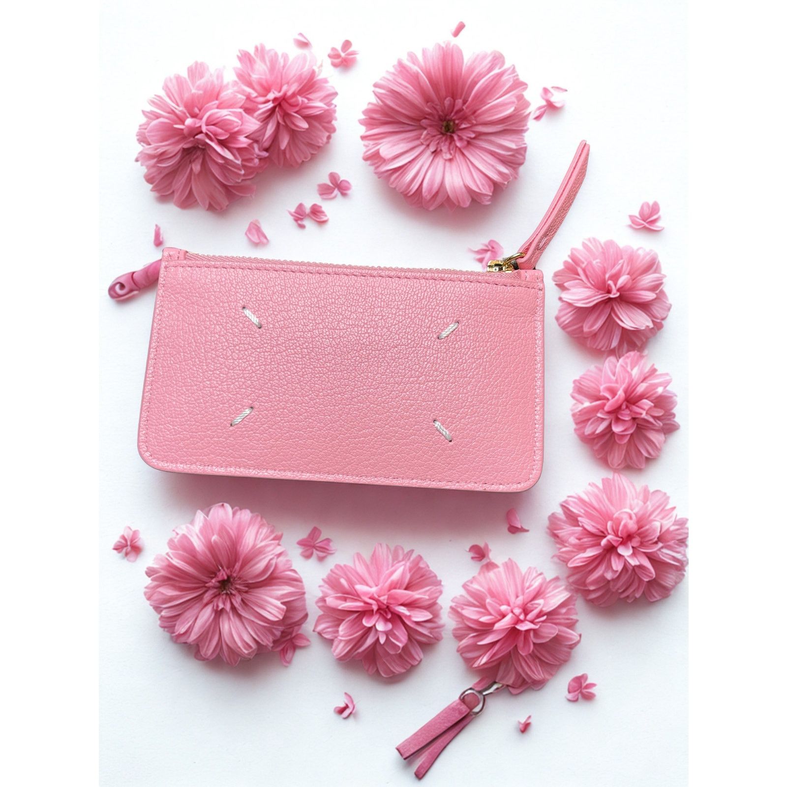 Maison Margiela Maison Margiela Stitches Card Holder NWT Pink Size ONE SIZE - 1 Thumbnail
