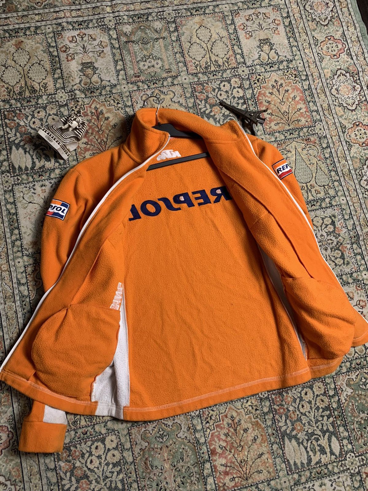 Other Vintage KTM Racing Moto Red Bull logo fleece jacket Size US M / EU 48-50 / 2 - 8 Thumbnail