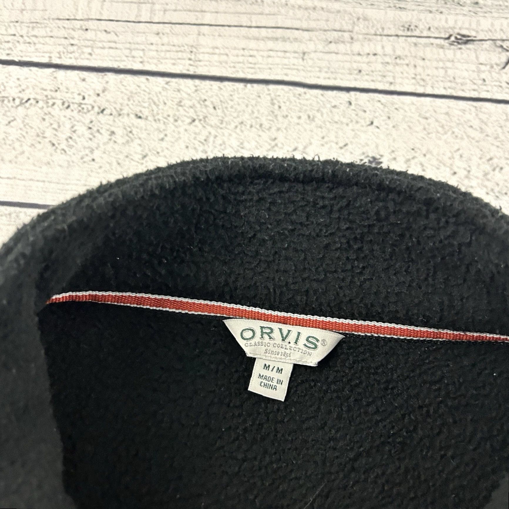 Orvis Orvis Fleece Jacket Full Zip Men's Medium Black Size US M / EU 48-50 / 2 - 2 Thumbnail