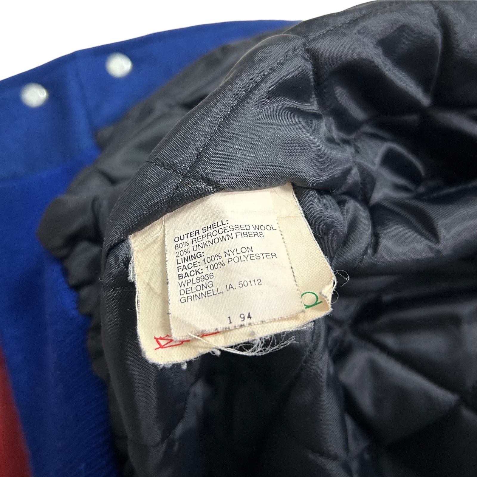 NFL VTG 90s NFL BUFFALO BILLS DELONG VARSITY JACKET EMBROIDERED Size US L / EU 52-54 / 3 - 8 Thumbnail