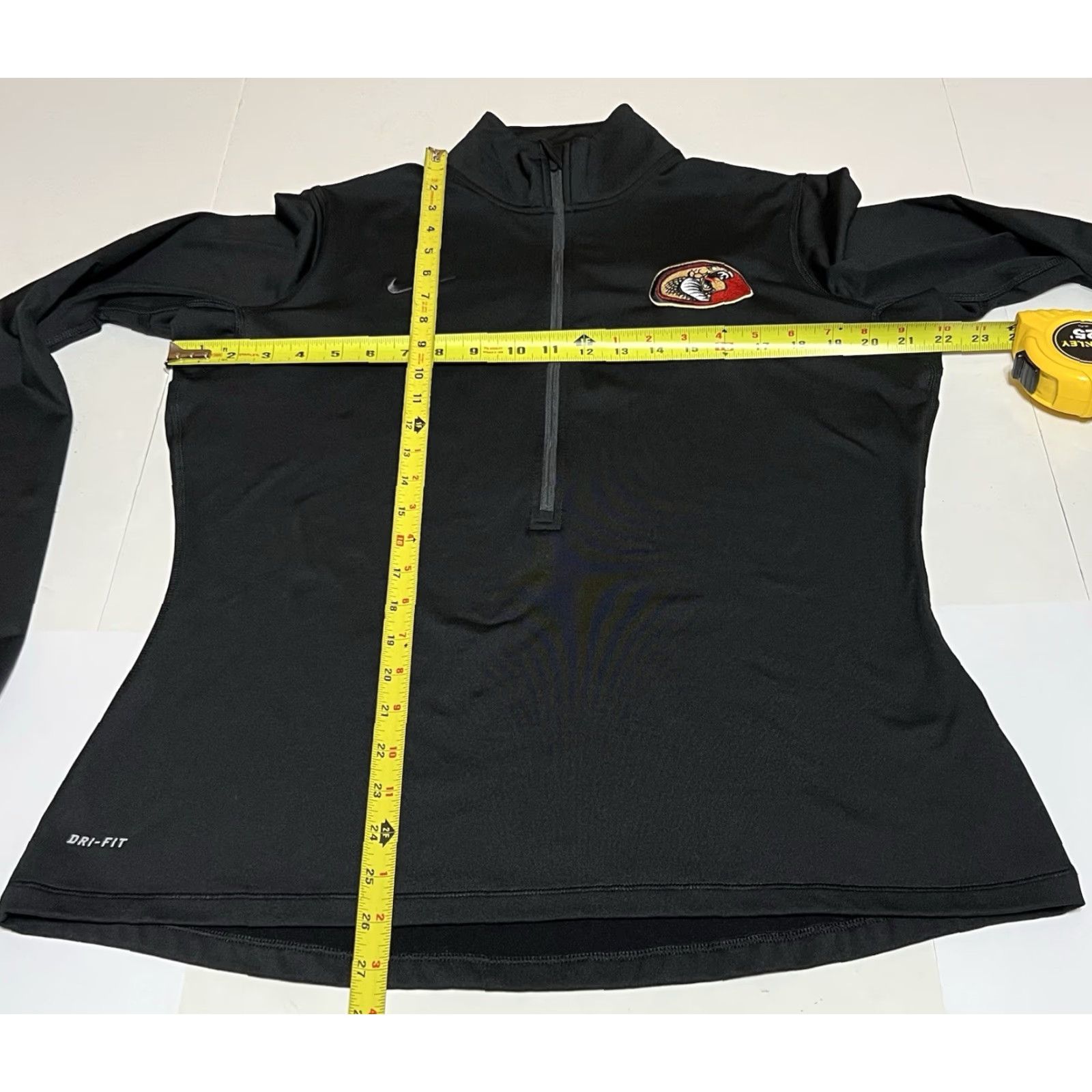 Nike Nike Pullover Dri-FIT Womens XL Black 1/2 Zip Running Top Cobra Patch Size XL / US 12-14 / IT 48-50 - 4 Thumbnail