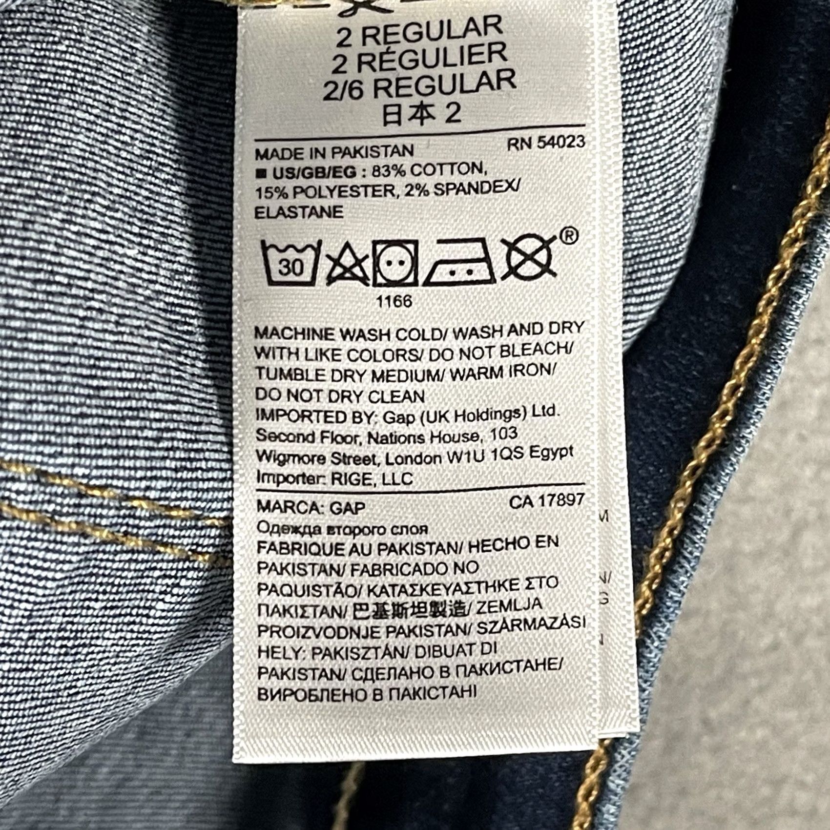 Gap Gap Easy Legging Womens 2/26R Blue Mid Rise Slim Straight Denim Jegging Preppy Size 26" / US 2 / IT 38 - 6 Thumbnail