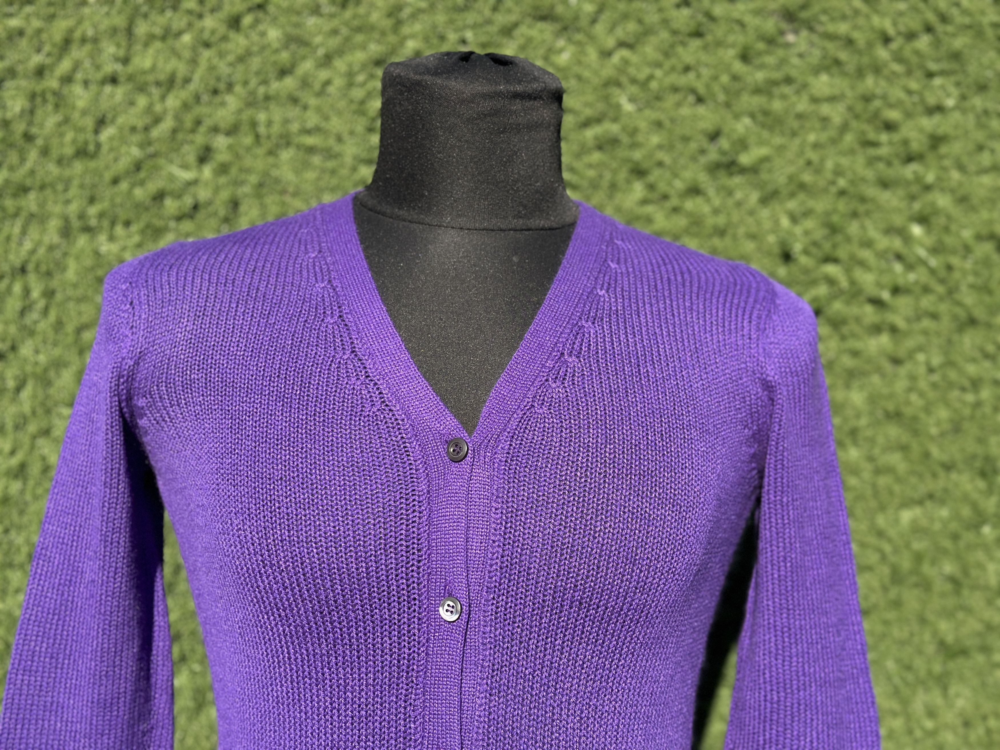Prada Prada Cashmere V-Neck Button Cardigan Elbow Patches IT40 Size S / US 4 / IT 40 - 3 Thumbnail