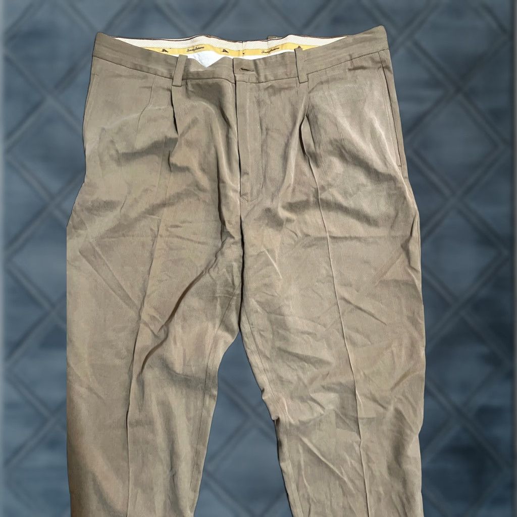 Tommy Bahama Tommy Bahama Pants Mens Size 40x30 Brown Khaki Silk Rayon Blend Chino Size US 40 / EU 56 - 1 Thumbnail