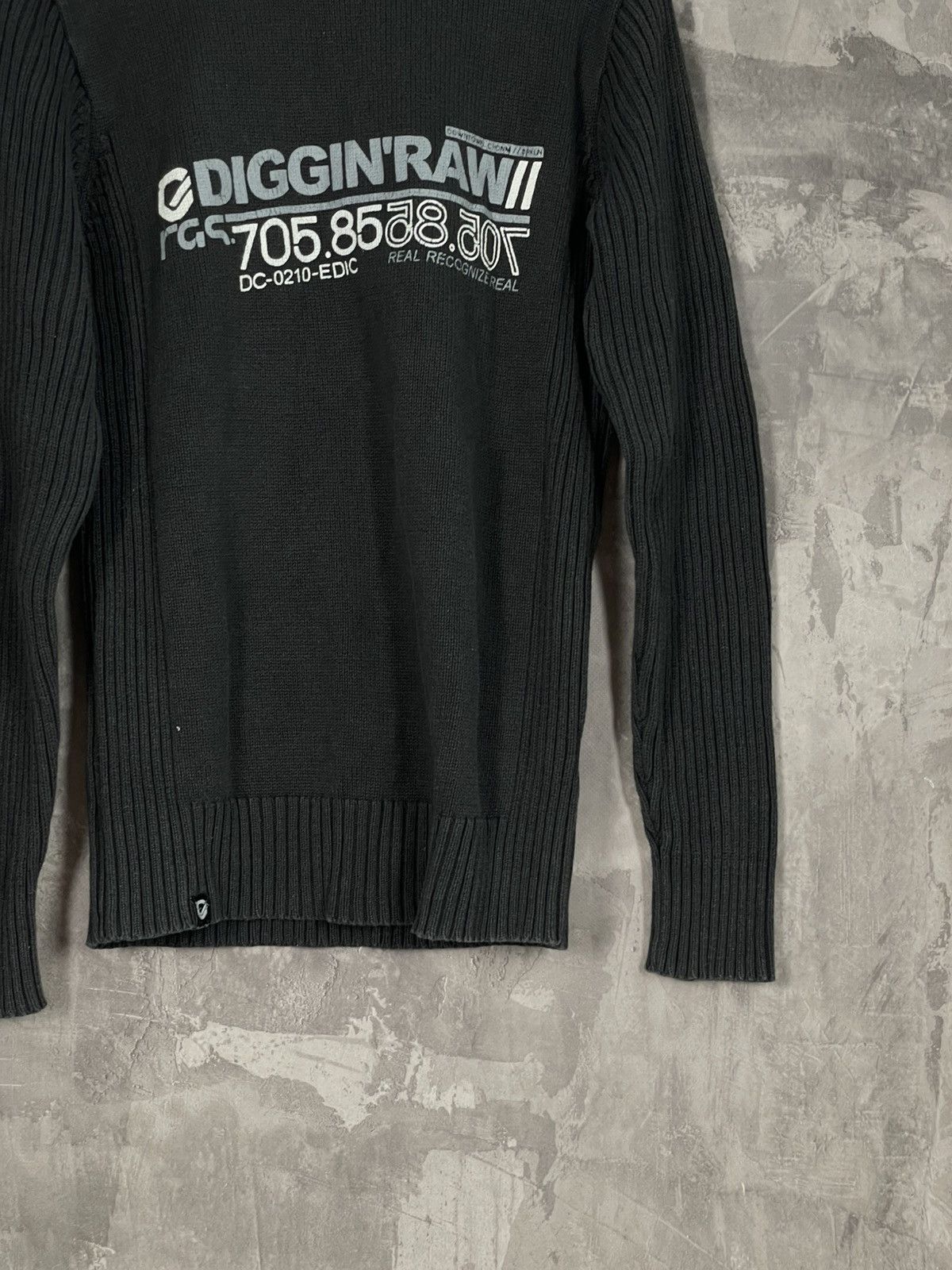 Vintage Y2K VTG Japanese style 3D striped knit sweater zip D&G style Size US S / EU 44-46 / 1 - 6 Thumbnail