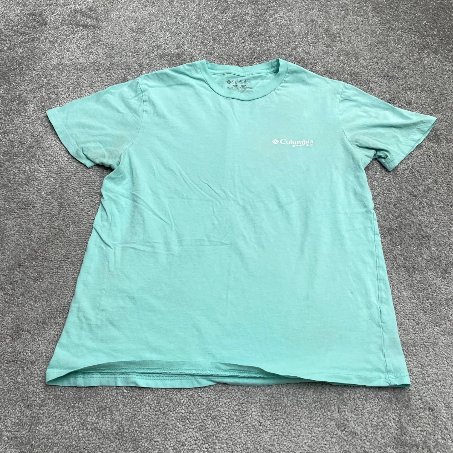 Vintage Columbia PFG T-Shirt Mens Medium Green Crew Neck Short Sleeve Cotton Tee Shirt Size US M / EU 48-50 / 2 - 2 Thumbnail