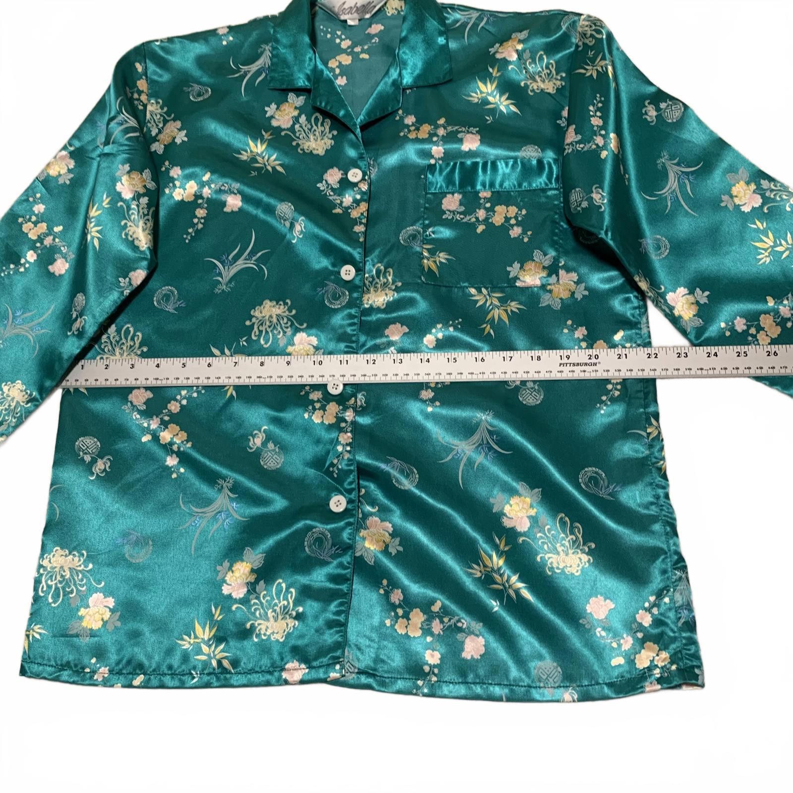 Isabel Marant Isabella Women's Satin Floral Pajama Top Size ONE SIZE - 10 Thumbnail