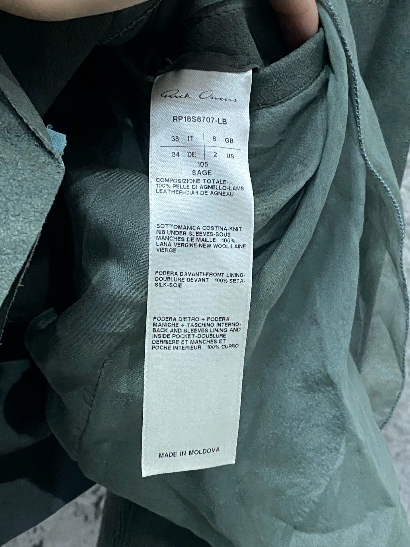 Rick Owens Rick Owens Ro suede zip-up jacket Size US M / EU 48-50 / 2 - 7 Thumbnail