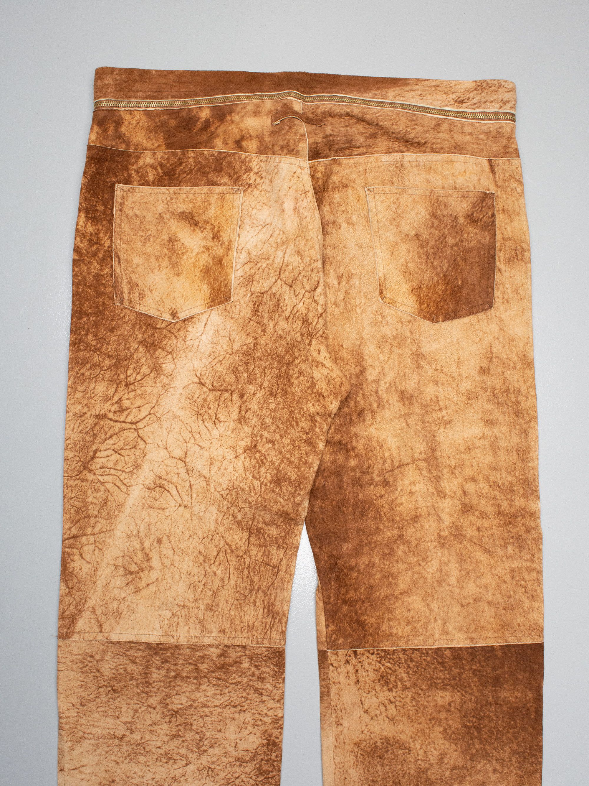 Jean Paul Gaultier JPG.Jean's - (vintage) - men's belted cowhide leather pants Size US 38 / EU 54 - 5 Thumbnail