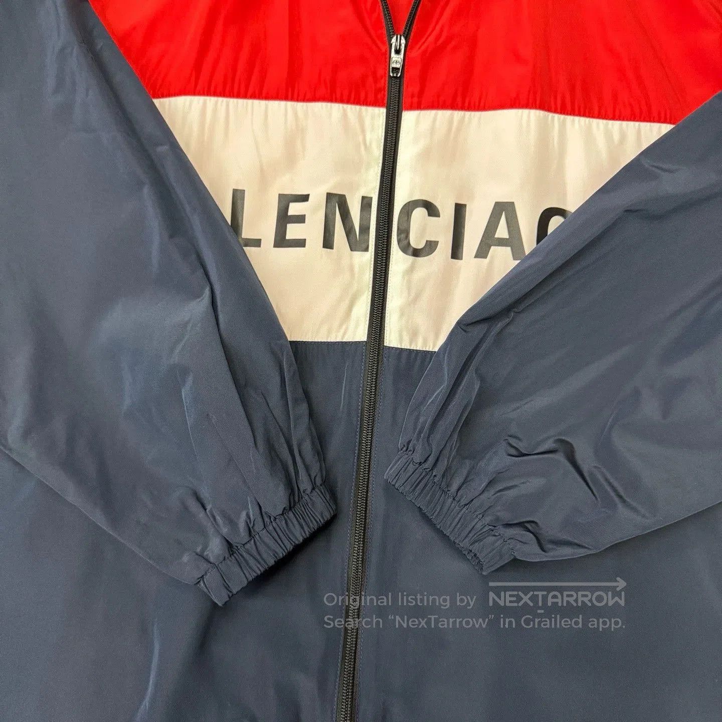 Balenciaga Balenciaga White Red Blue Windbreaker. Size US XS / EU 42 / 0 - 2 Thumbnail