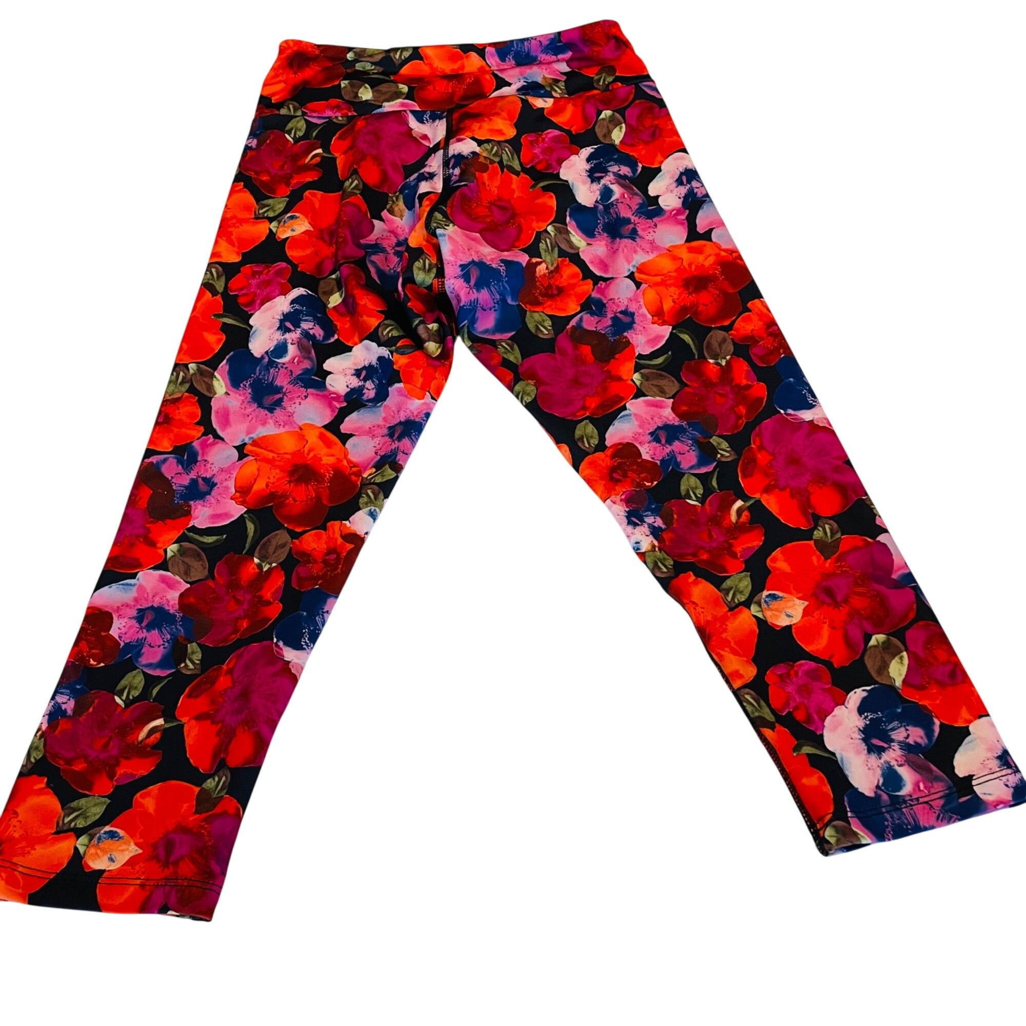 Other KOS USA Womens Floral Print Leggings Size S Stretch Fitness Size 26" / US 2 / IT 38 - 2 Thumbnail