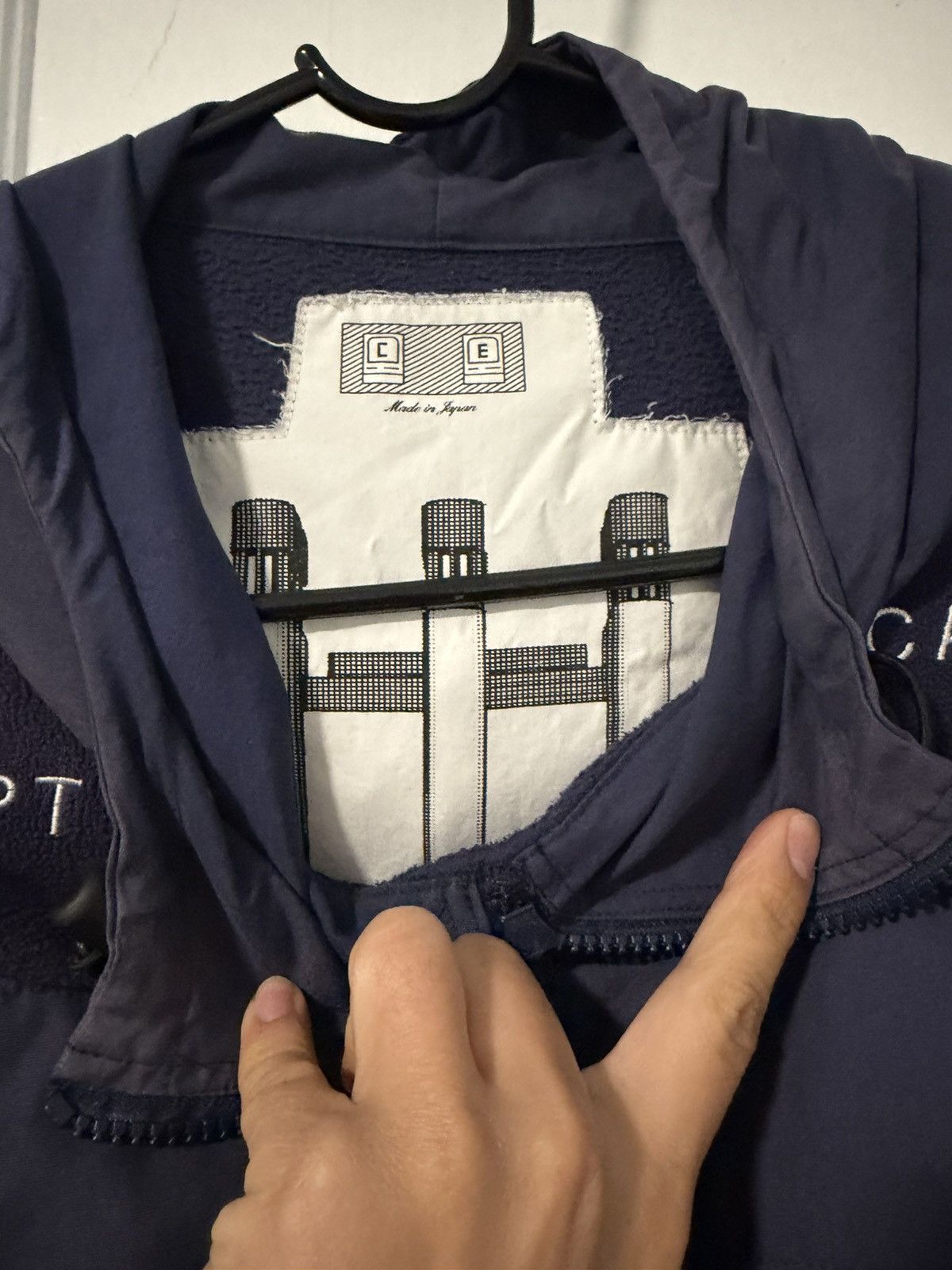 Cav Empt CAV EMPT Navy Blue Light CE Fleece Pullover Hoodie Size US M / EU 48-50 / 2 - 6 Thumbnail