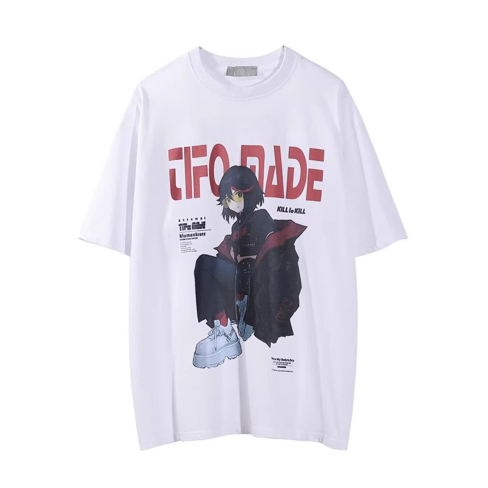 Band Tees × Vintage Men's loose casual washed anime print tee Size US M / EU 48-50 / 2 - 1 Thumbnail