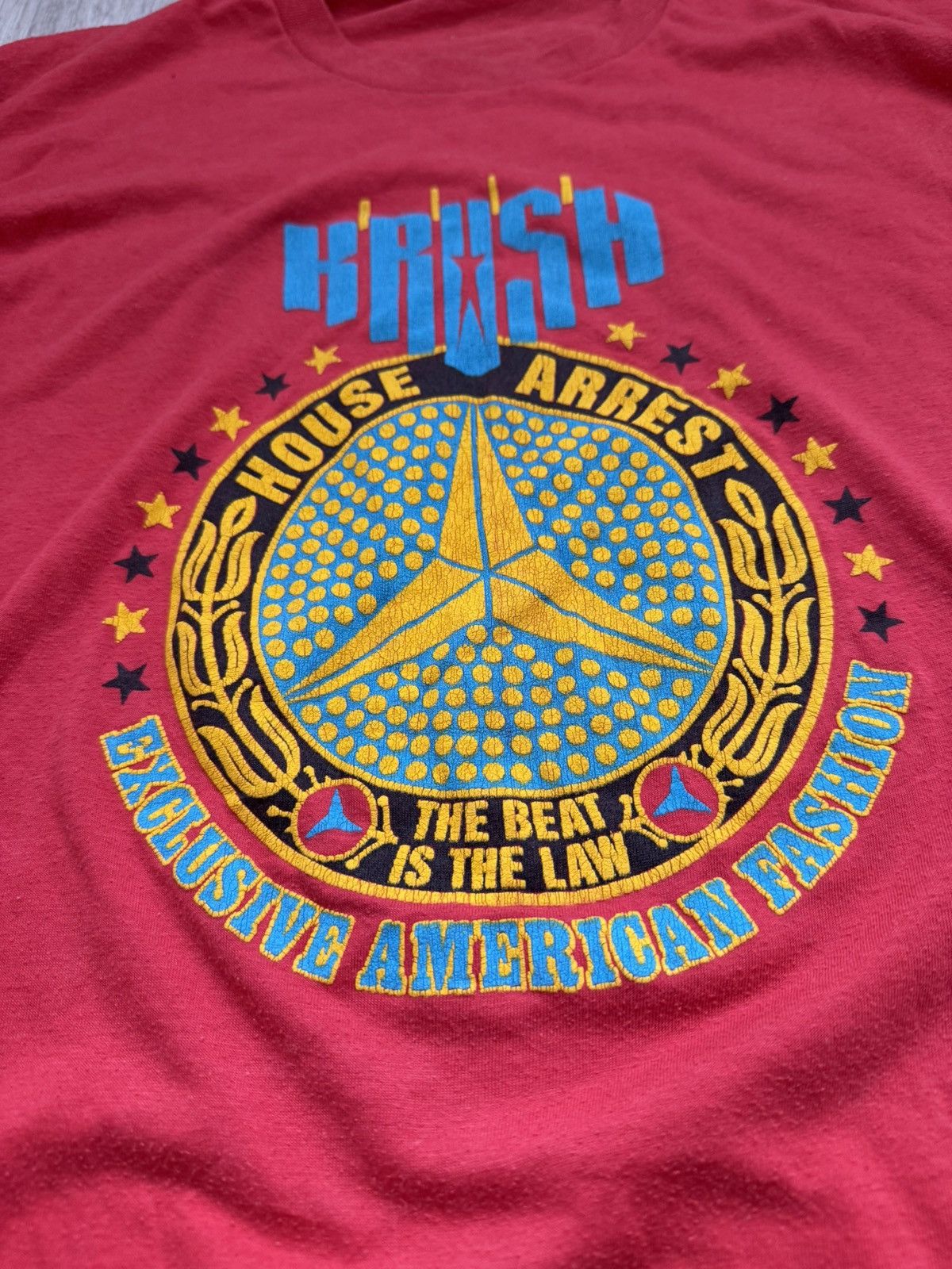 Other Vintage 80s KRUSH House Arrest Tee Single Stitch USA Rare Size US M / EU 48-50 / 2 - 6 Thumbnail