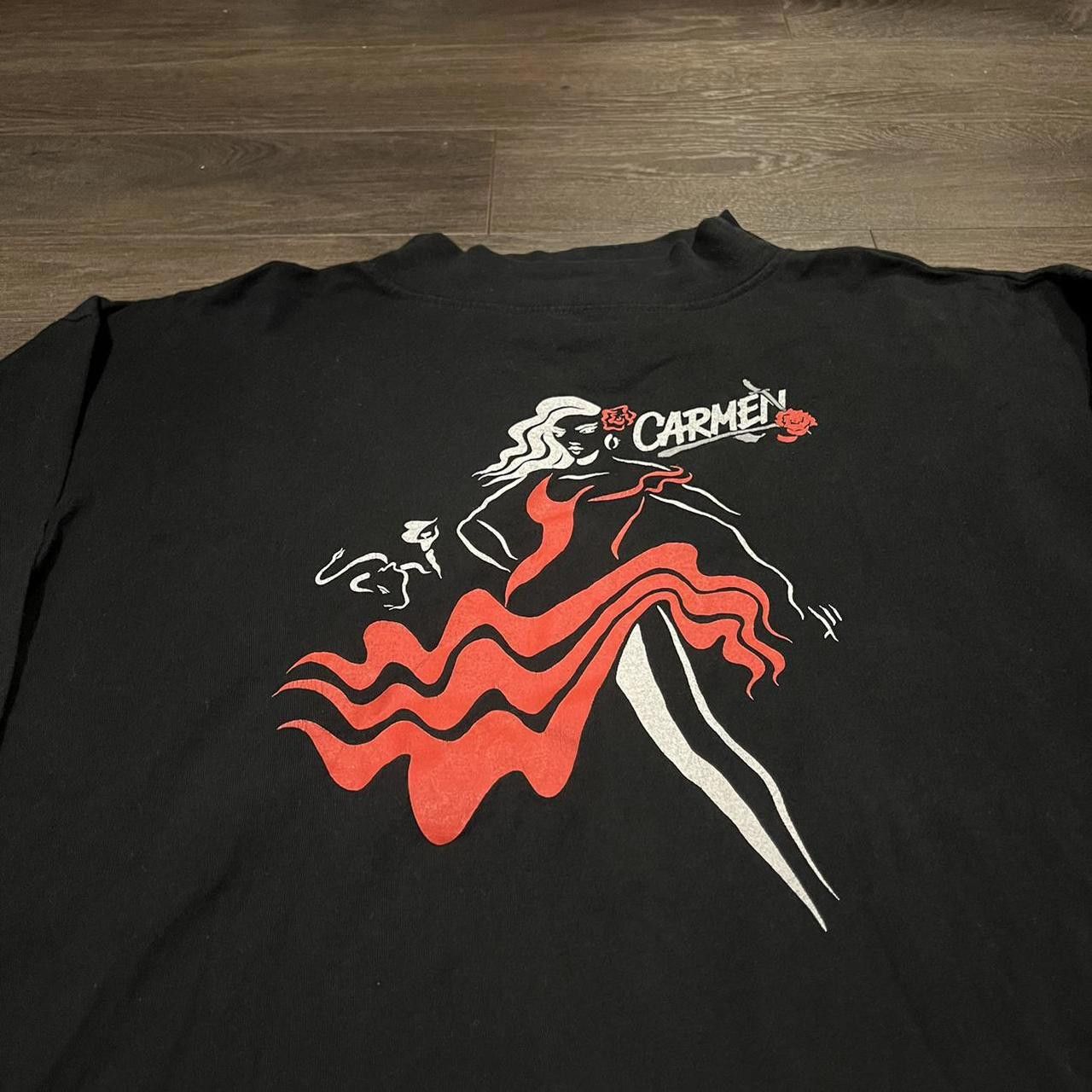 Designer Vintage Carmen Live At The the Sky Dome Long Sleeve T Shirt Size US XL / EU 56 / 4 - 1 Thumbnail