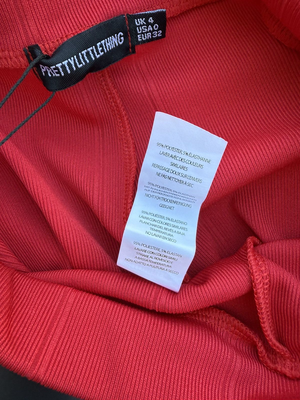 PrettyLittleThing Pretty Little Thing Red Flared Trousers Pants High Waist Size 25" / US 0 / IT 36 - 11 Thumbnail