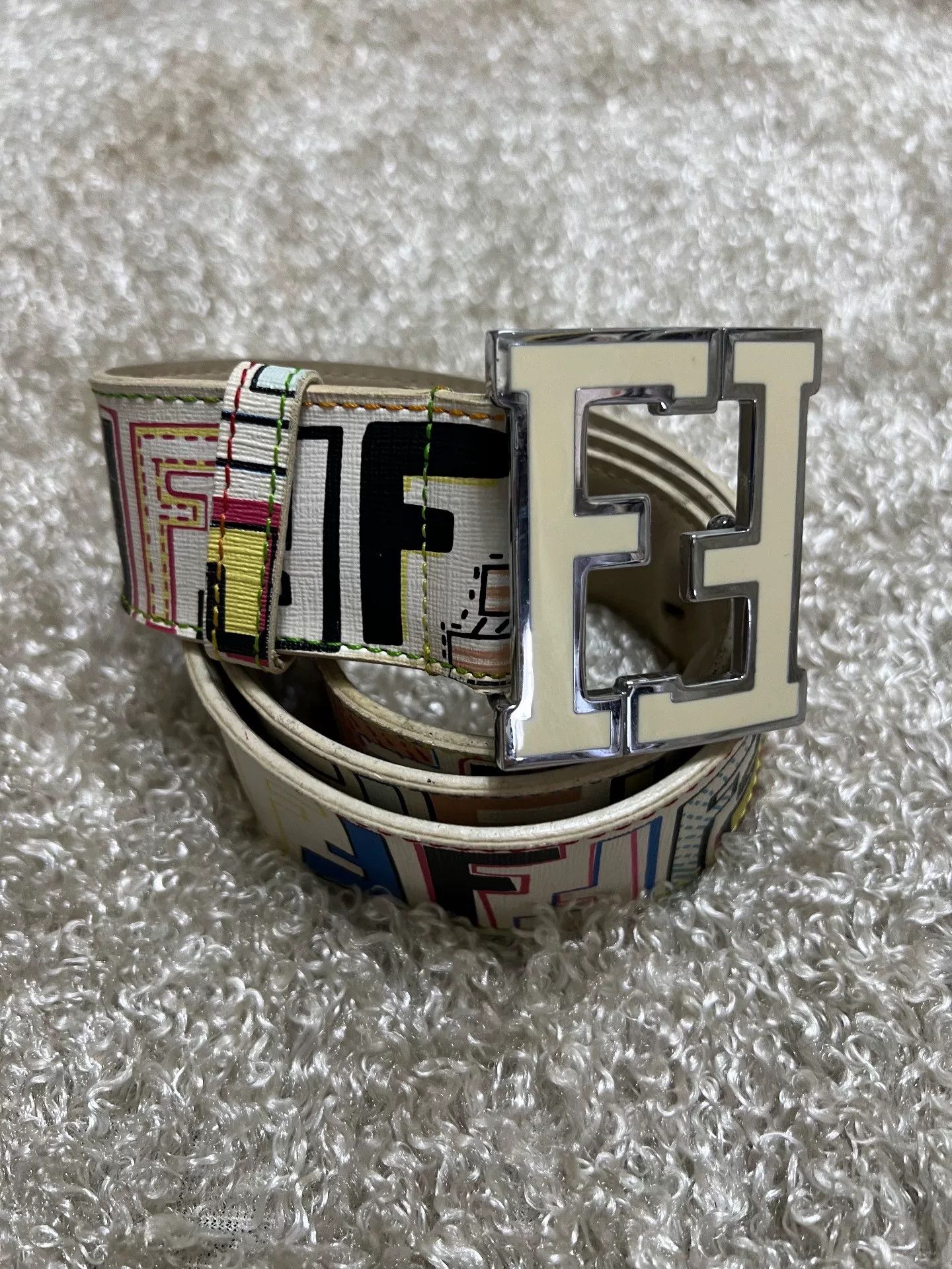 Fendi Fendi Men's Leather Belt Size ONE SIZE - 1 Thumbnail