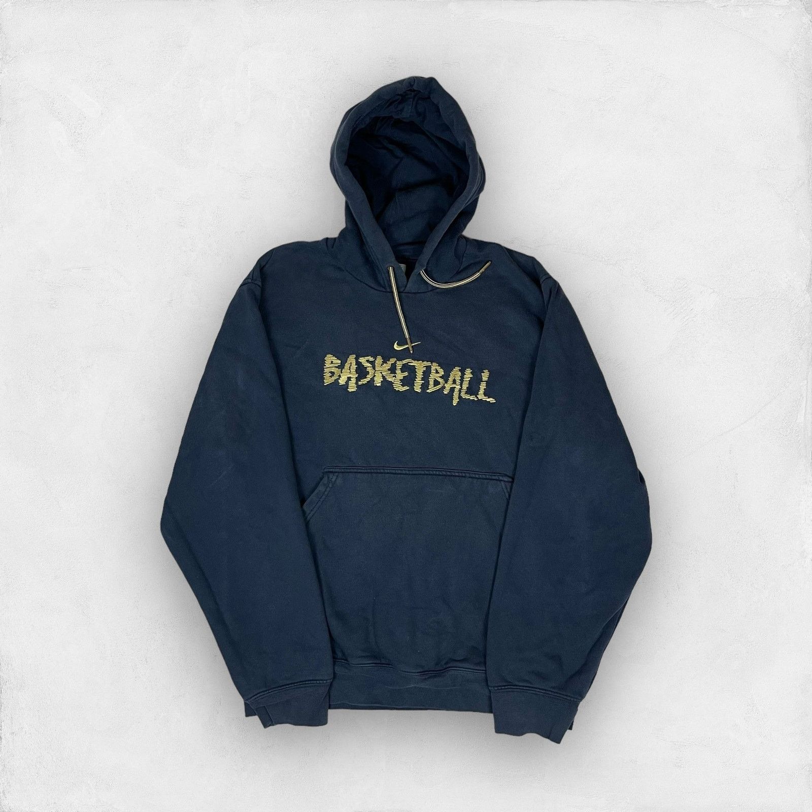 Nike × Vintage Nike Adults Navy Cotton Pullover Basketball Sports Hoodie S Size US S / EU 44-46 / 1 - 1 Thumbnail