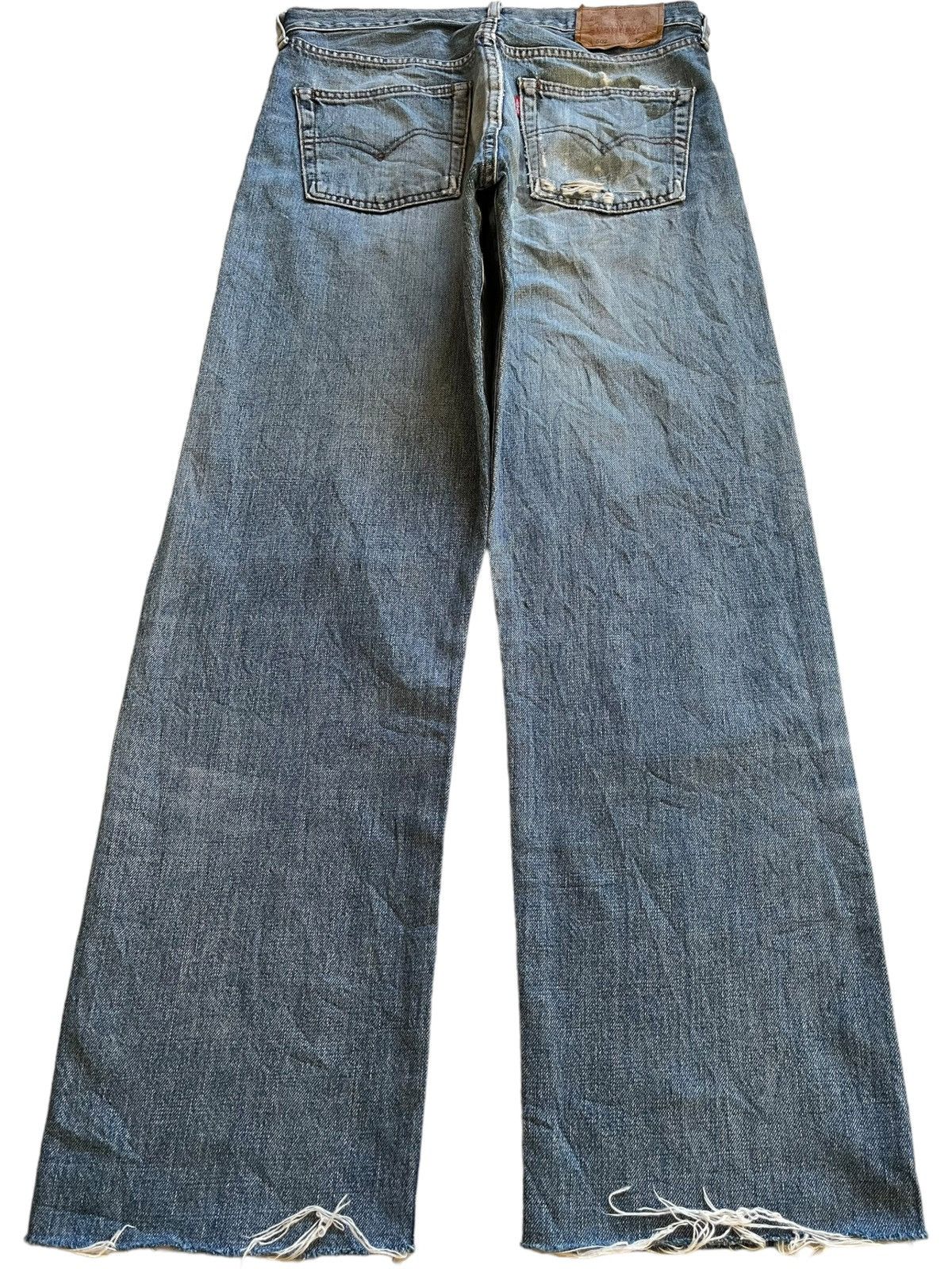 Levi's Vintage 80s Levis 502 Big E Selvedge Baggy Jeans Size US 31 - 3 Thumbnail