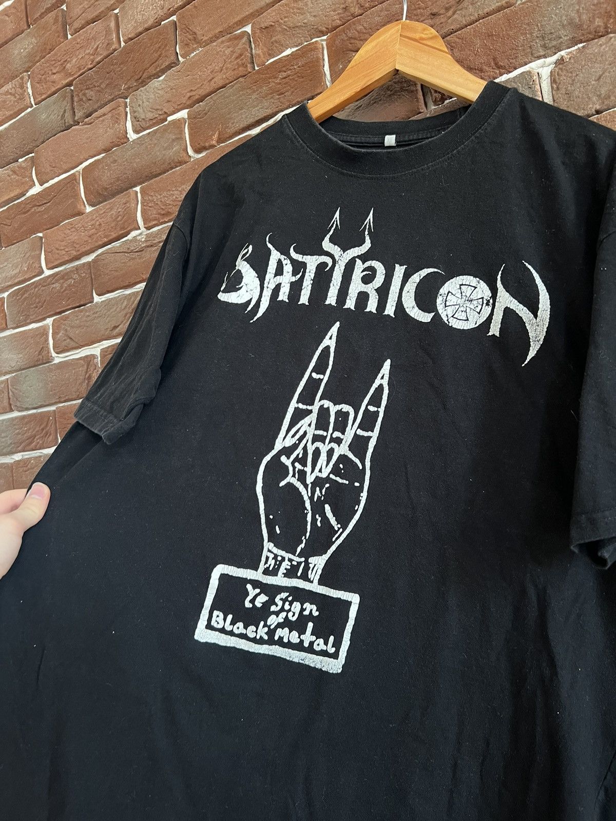 Band Tees Vintage Y2K Satyricon Diabolical Black Metal Band T Shirt Size US XL / EU 56 / 4 - 5 Thumbnail
