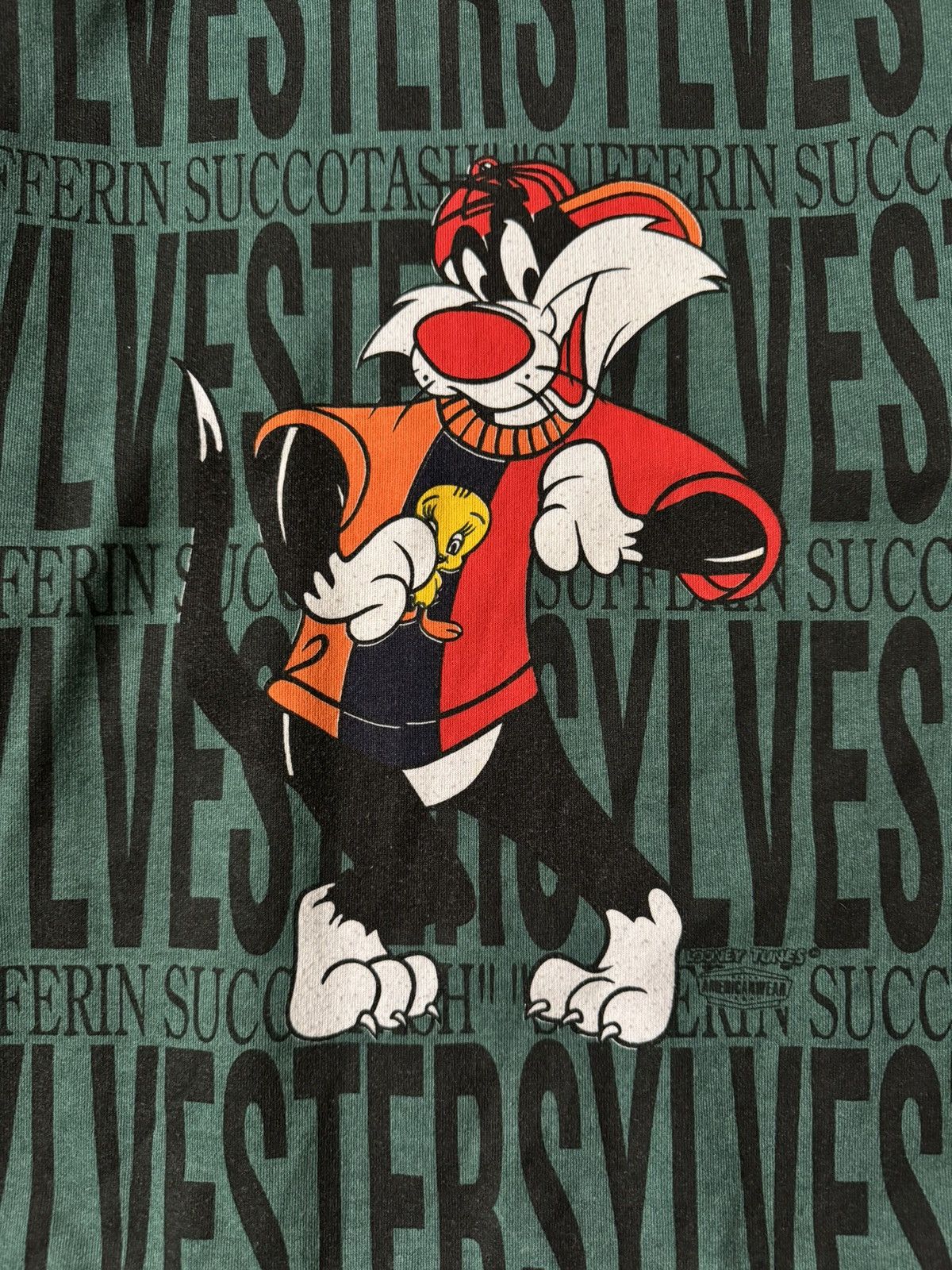 Cartoon Network × Vintage × Warner Bros Vintage 1994 Warner Bros Looney Tunes Women’s Sweatshirt Size S / US 4 / IT 40 - 4 Thumbnail