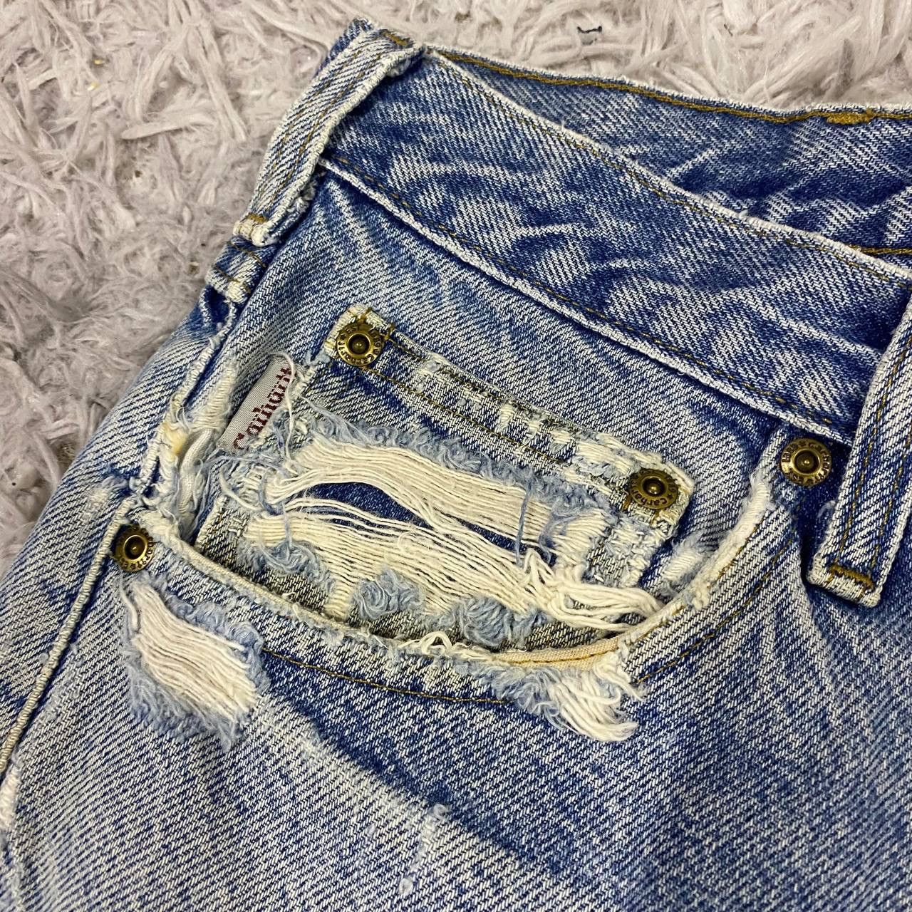Carhartt Distressed carhartt jeans big size Size US 42 / EU 58 - 11 Thumbnail