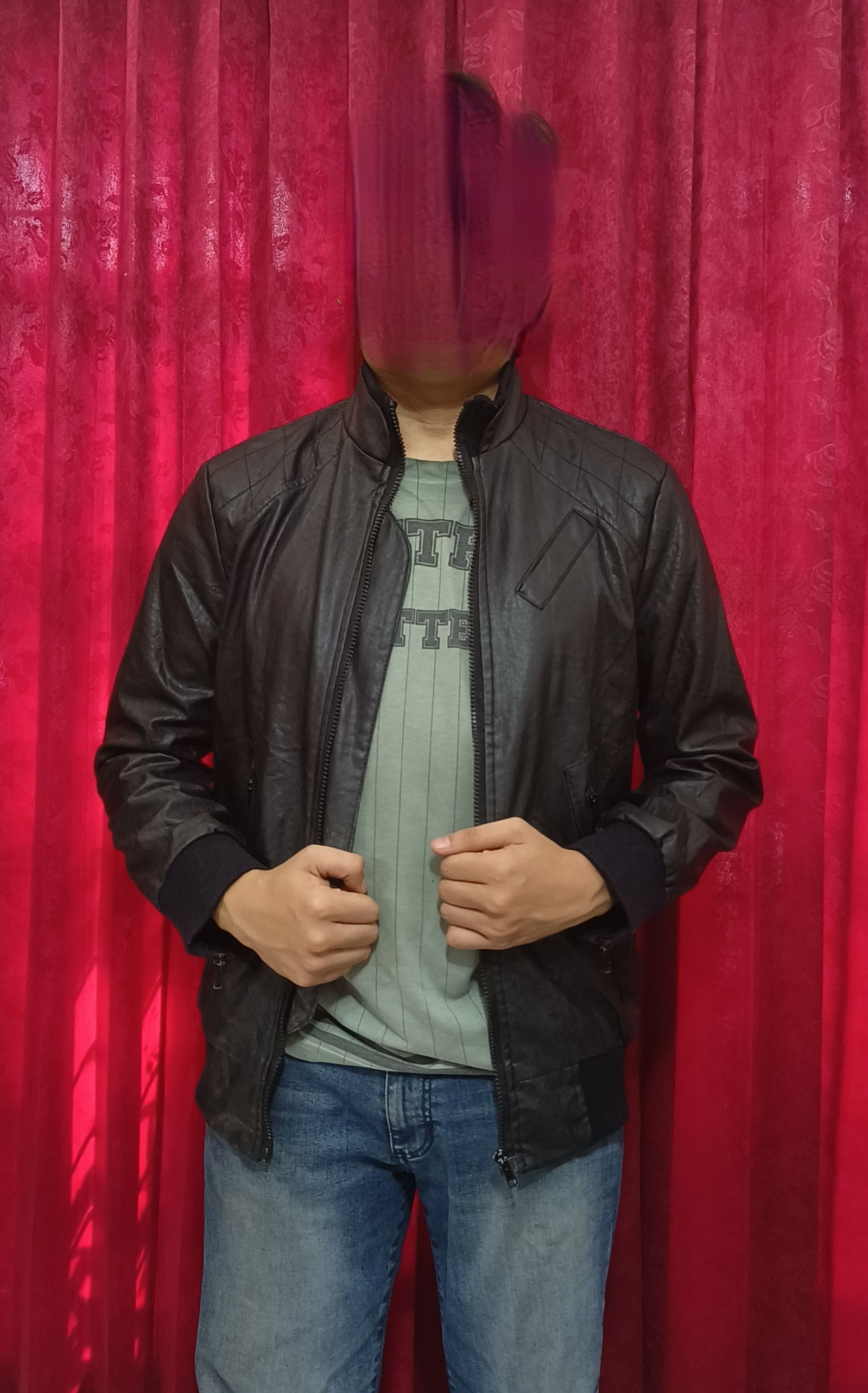 Vintage Vintage KSTARING by TASTE MAXIMUM Bomber Faux Leather Jacket Size US M / EU 48-50 / 2 - 8 Thumbnail