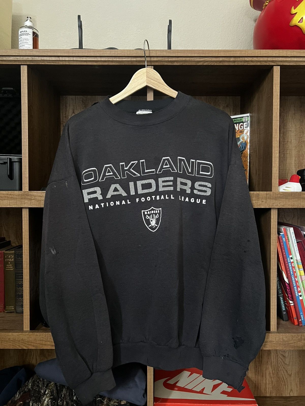 NFL × Vintage Vintage raiders sweatshirt Size US XL / EU 56 / 4 - 1 Thumbnail
