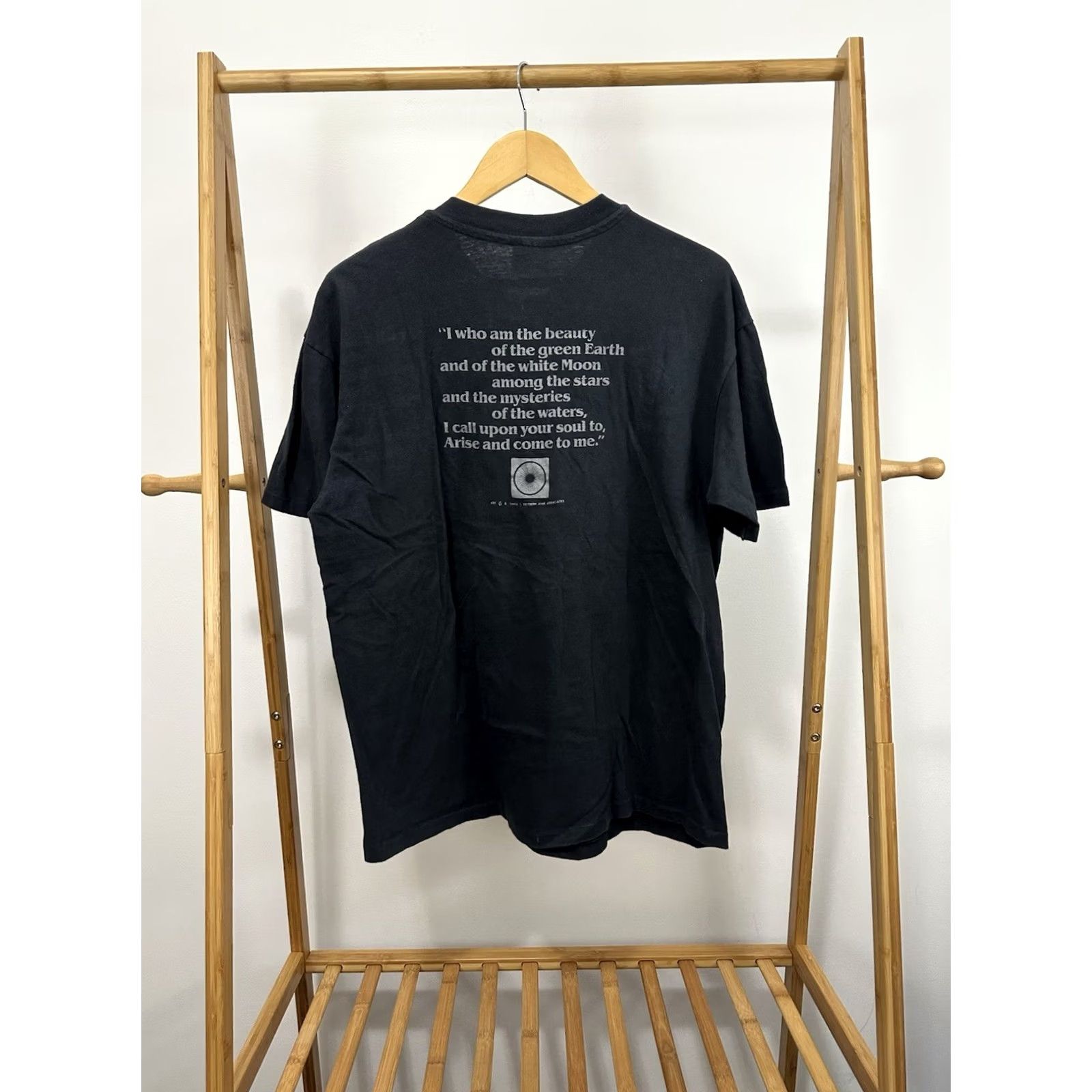 Hanes Hanes VTG 80s Spiral Star Goddress Universe Nature Spiritual Beefy T-Shirt XL Black Mens Shirt Size US XL / EU 56 / 4 - 2 Thumbnail